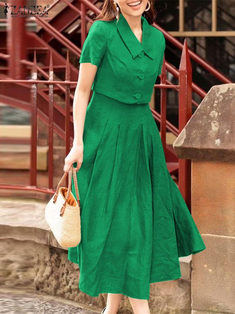 Summer Clothing Women Sale - Zanzea-ملابس خارجية نسائية متناسقة للمكتب ،