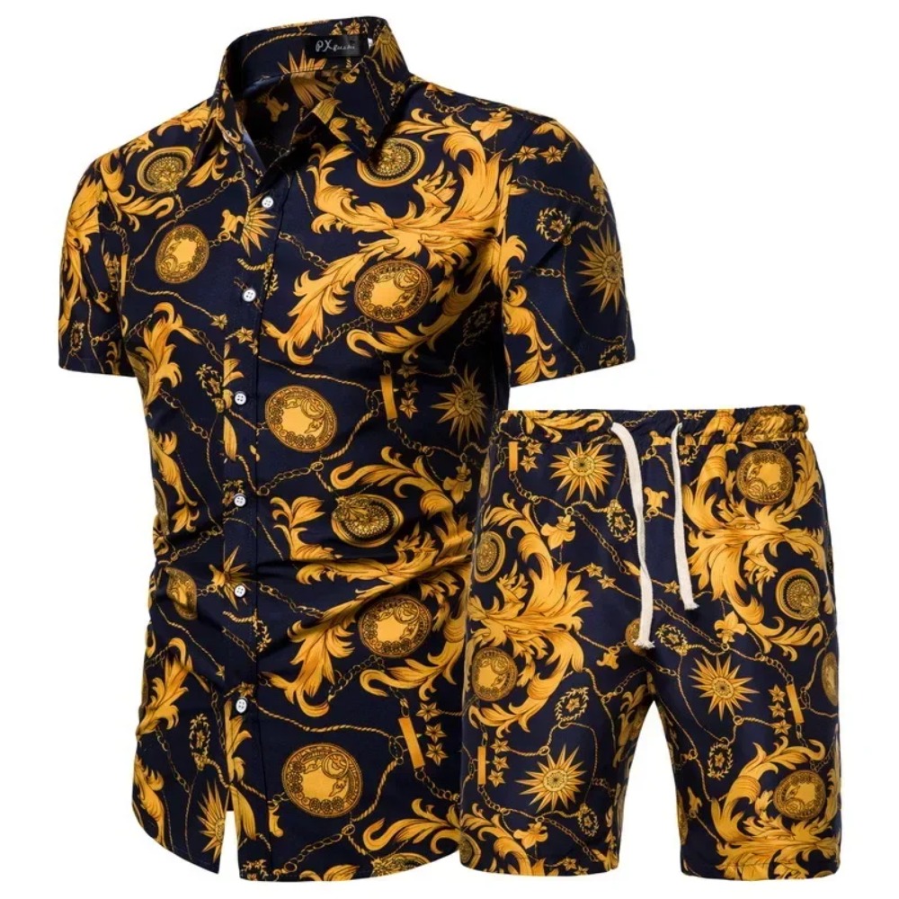 Summer Vacation Clothing Men - صيف جديد ملابس رجالية قصيرة الأكمام