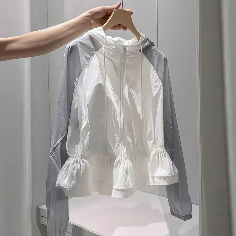 Summer Light Clothing - جاكيت نسائي جديد صيفي 2026 بقلنسوة
