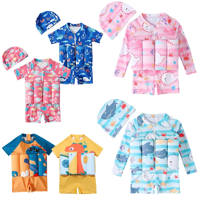 Summer Clothing Baby Boy - الأطفال الطفو ملابس السباحة الكرتون طباعة
