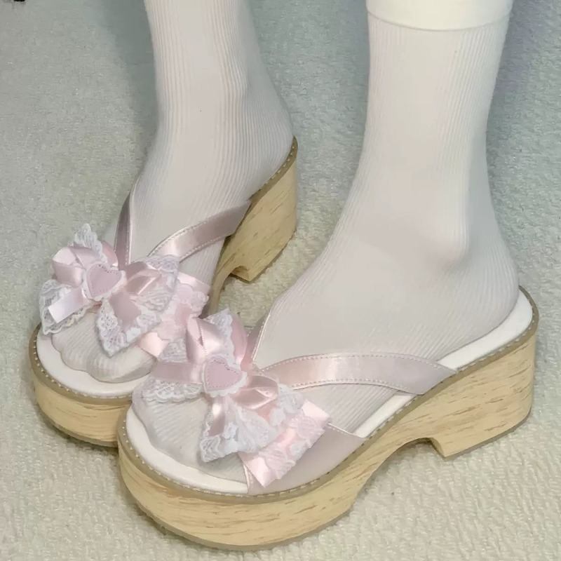 Summer Clothing Collection - صنادل نسائية صيفية مريحة بكعب عالٍ،