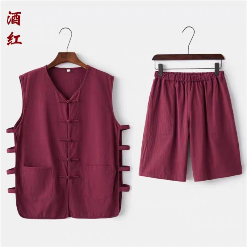 Linen Shorts Men - ﻿ ﻿ طقم صيفي رقيق من