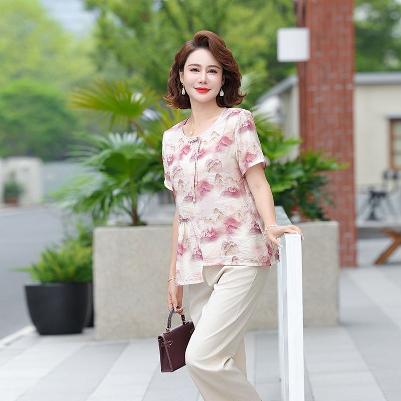 بلوزة شيفون صيفية فضفاضة بأكما - مراجعة Summer Clothing Over 60 وسعره