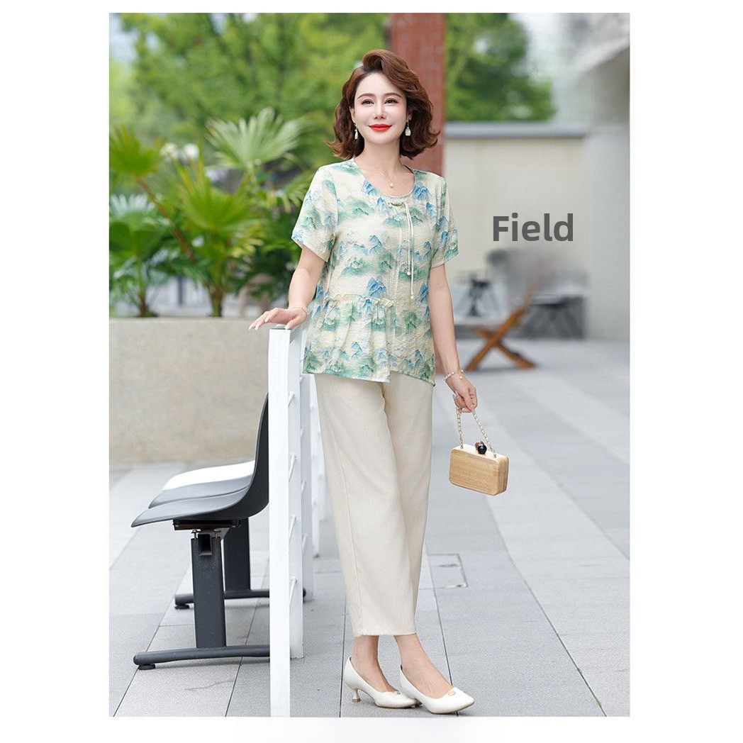 بلوزة شيفون صيفية فضفاضة بأكما - مراجعة Summer Clothing Over 60 وسعره