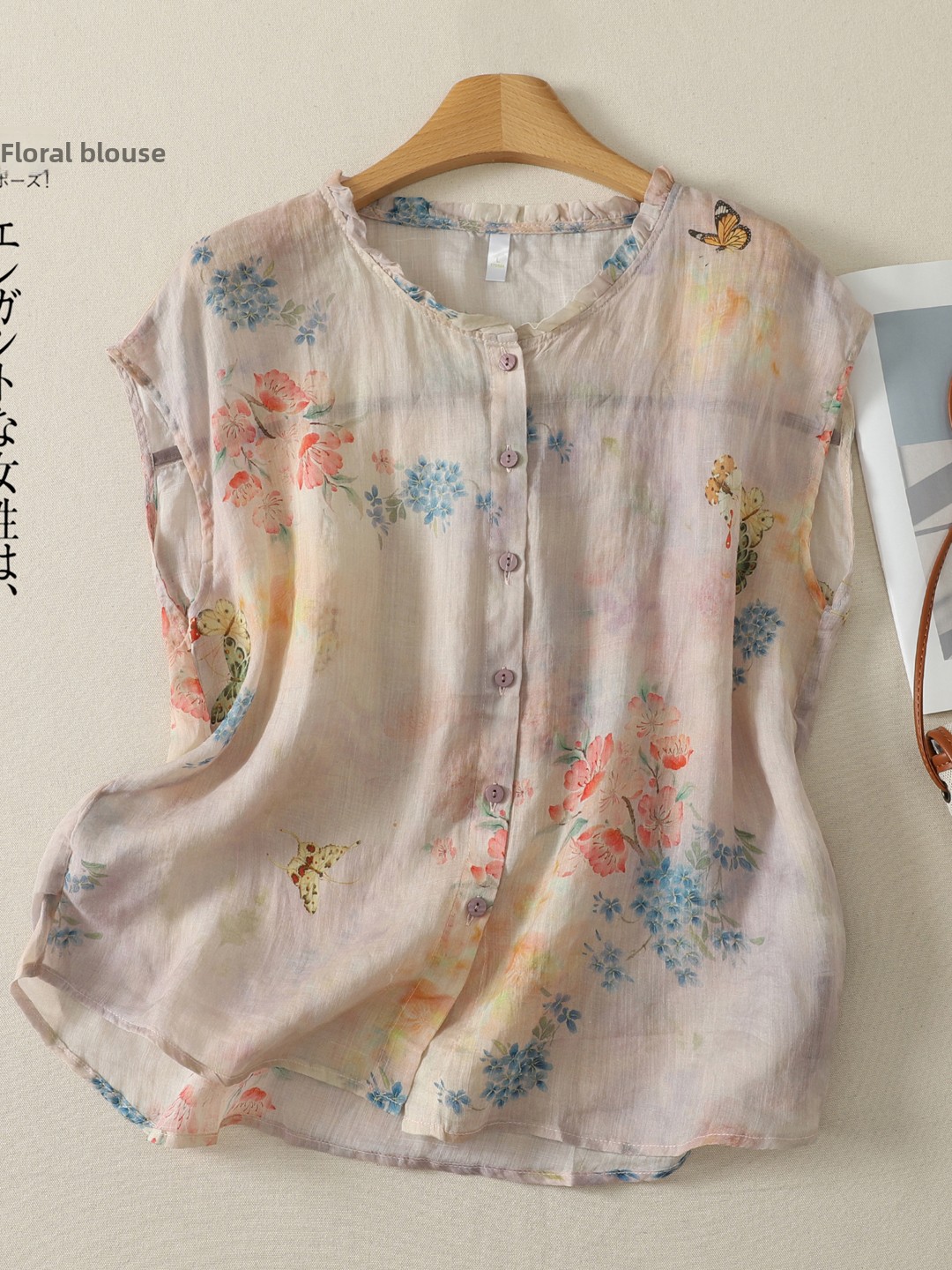 قميص صيفي من القطن والكتان بطب - مراجعة Summer Clothing Over 60 وسعره