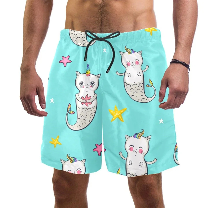 شورت رجالي للشاطئ بطباعة ثلاثي - مراجعة Summer Vacation Clothing Men وسعره
