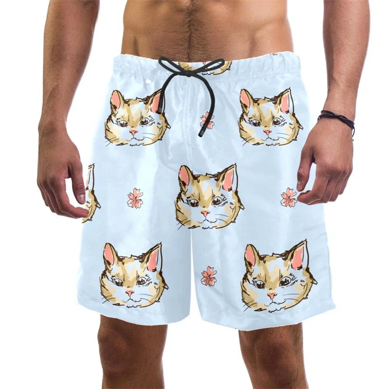 شورت رجالي للشاطئ بطباعة ثلاثي - مراجعة Summer Vacation Clothing Men وسعره