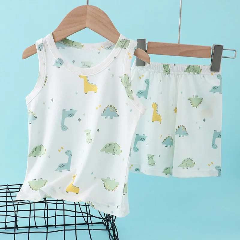 بدلة صيفية للأطفال من القطن وا - مراجعة Summer Clothing Baby Boy وسعره