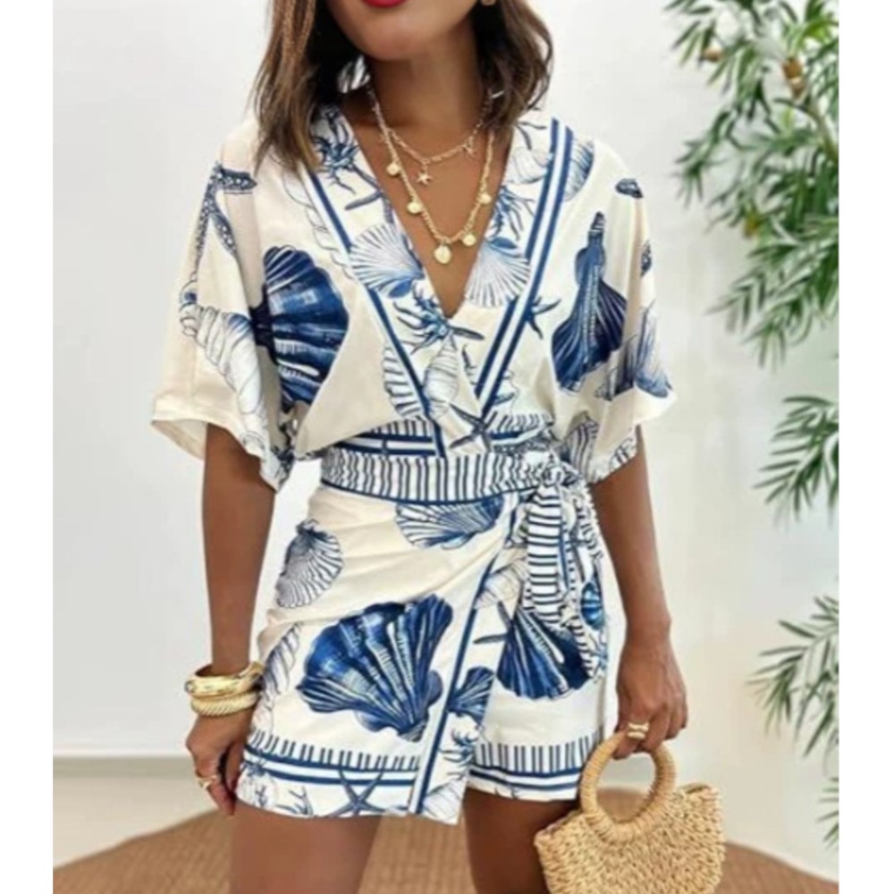 جمبسوت نسائي عصري مطبوع بأكمام - مراجعة Summer Zara وسعره