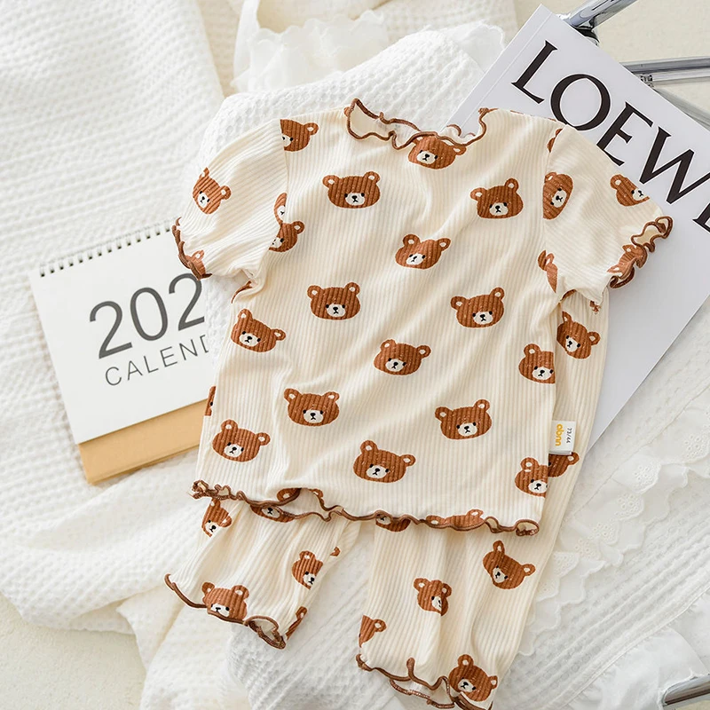 طقم بيجامة صيفي قطني كاجوال بت - مراجعة Summer Clothing Baby Boy وسعره