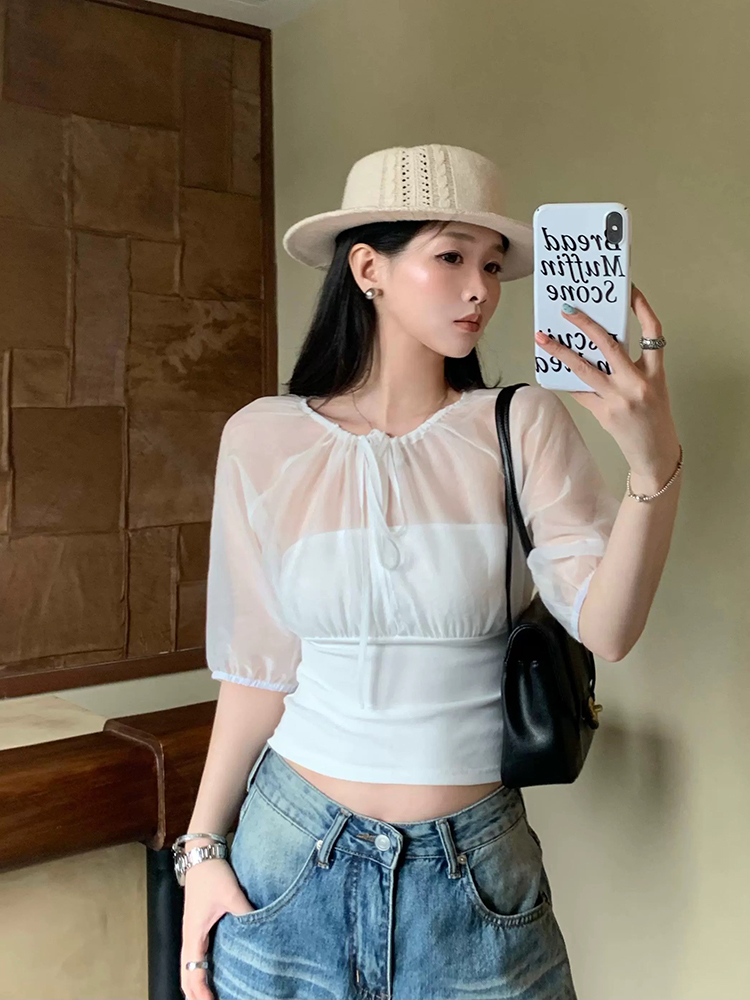 بلوزة من الحرير التوتي بأكمام  - مراجعة Summer Clothing Usa وسعره