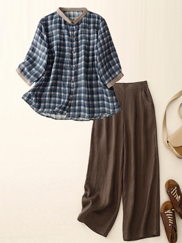 طقم قطن وكتان صيفي بقصة ضيقة و - مراجعة Summer Clothing Over 60 وسعره