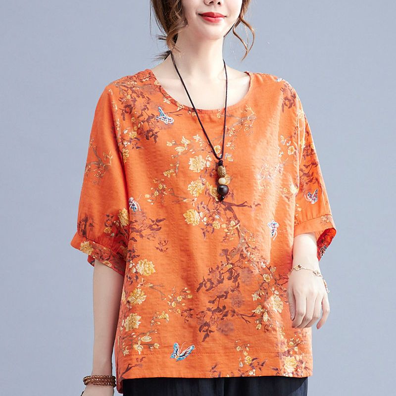 تي شيرت نسائي صيفي جديد من الق - مراجعة Summer Clothing Over 60 وسعره