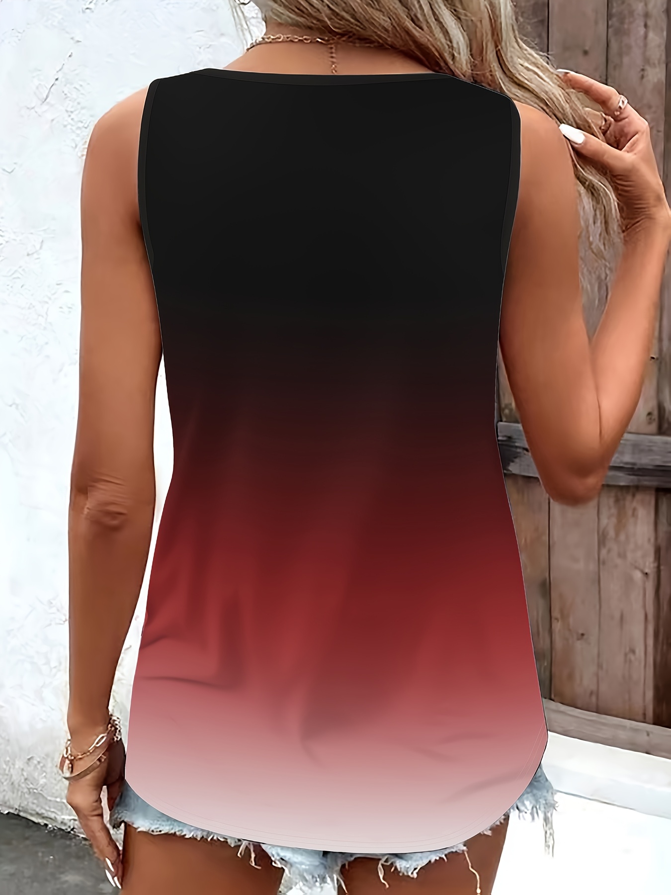 بلوزة نسائية متدرجة مقاس كبير  - مراجعة Summer Upf Clothing وسعره
