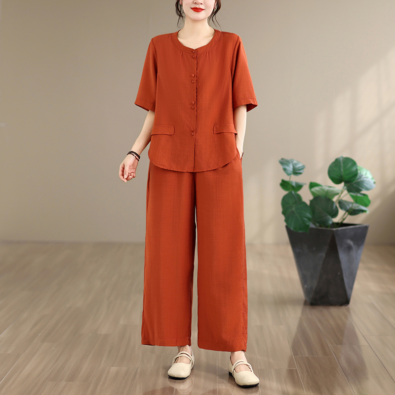 طقم صيفي جديد من قطعتين من الق - مراجعة Summer Clothing Over 60 وسعره