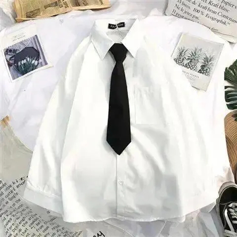 قمصان مدرسية بيضاء للنساء موضة - مراجعة Tie Front Shirt وسعره