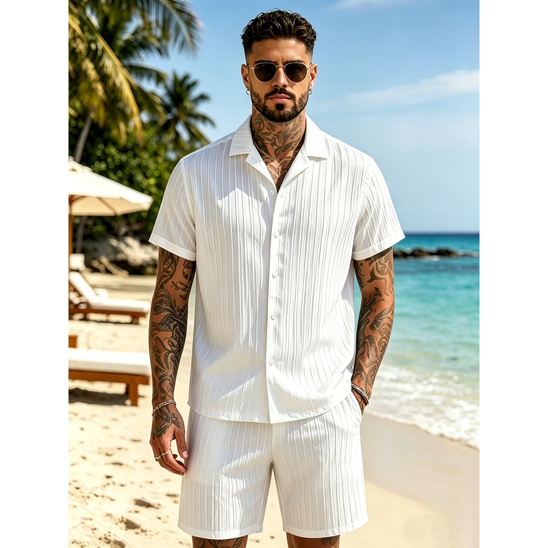 طقم بدلة صيفية غير رسمية للرجا - مراجعة Summer Light Clothing وسعره