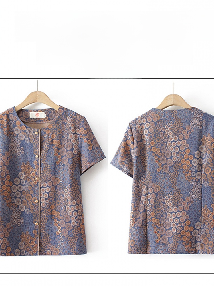 طقم قطعتين بأكمام قصيرة على طر - مراجعة Summer Clothing Over 60 وسعره