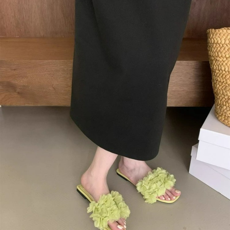 المرأة زهرة نعال مسطحة 2025 جد - مراجعة Summer Light Clothing وسعره
