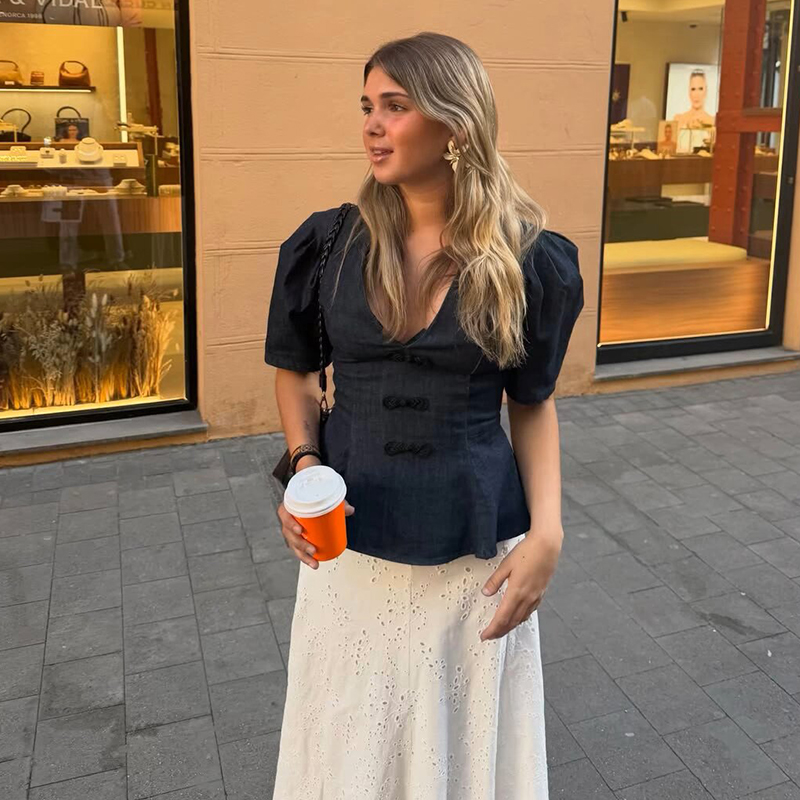 قمصان وبلوزات نسائية من الدنيم - مراجعة Summer Clothing For Teens وسعره