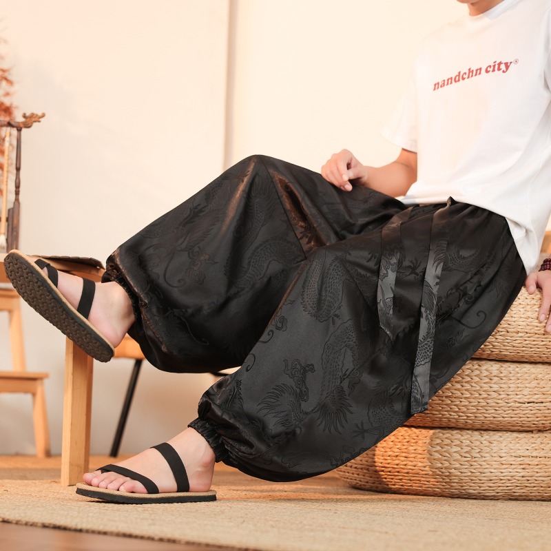 الرجال بنطال ذو قصة أرجل واسعة - مراجعة Summer Light Clothing وسعره