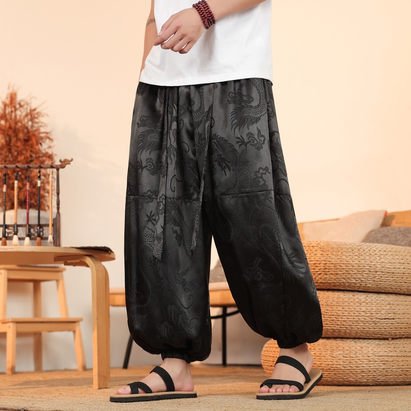 الرجال بنطال ذو قصة أرجل واسعة - مراجعة Summer Light Clothing وسعره