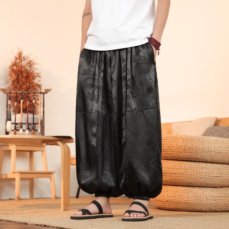 الرجال بنطال ذو قصة أرجل واسعة - مراجعة Summer Light Clothing وسعره