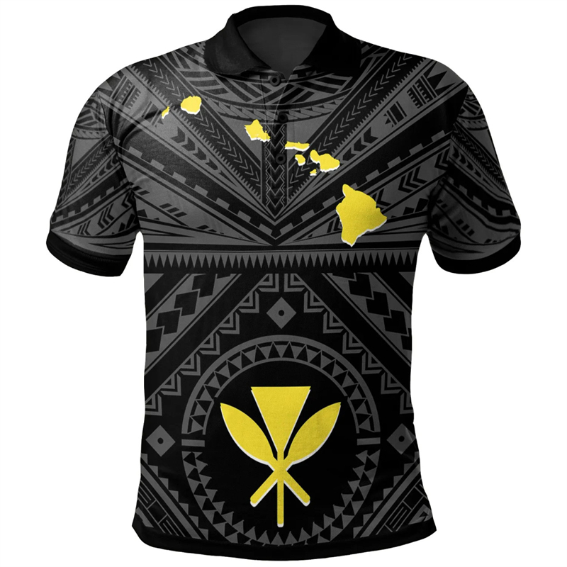Fashion Hawaii Printed Polo Sh - مراجعة Summer Vacation Clothing Men وسعره