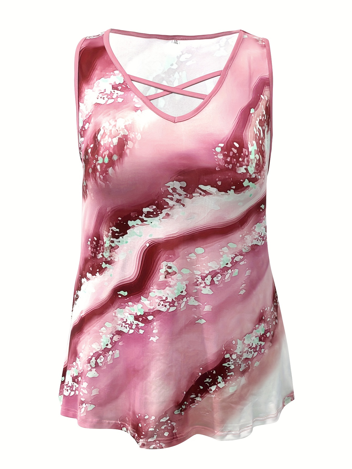 حجم كبير طباعة الرخام تانك الأ - مراجعة Summer Upf Clothing وسعره