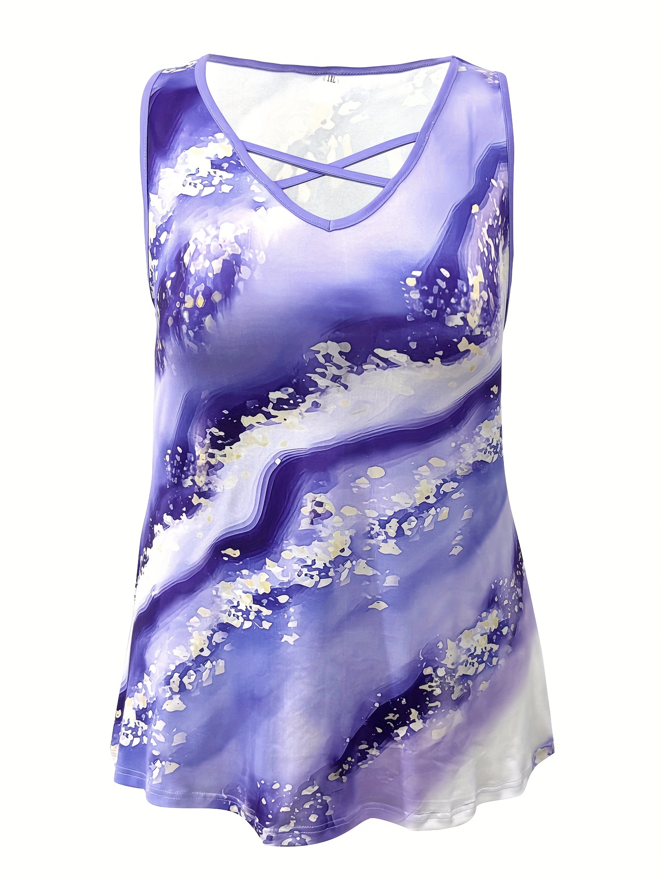 حجم كبير طباعة الرخام تانك الأ - مراجعة Summer Upf Clothing وسعره